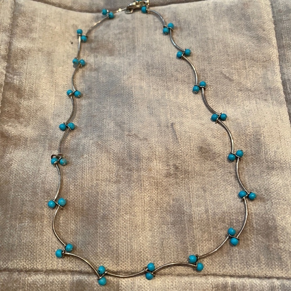 Vintage Turquoise Beaded Choker